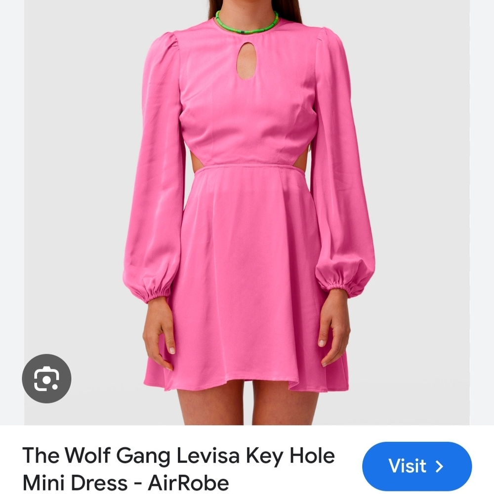 Pink Keyhole Mini Dress